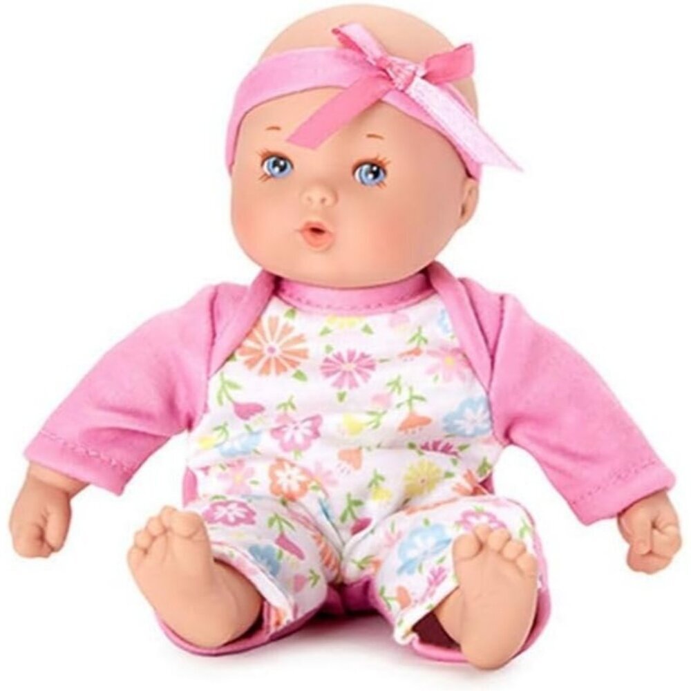 8-inch Little Cuties Mini Soft Fabric Bodies Baby Doll Pink Light Skin Tone